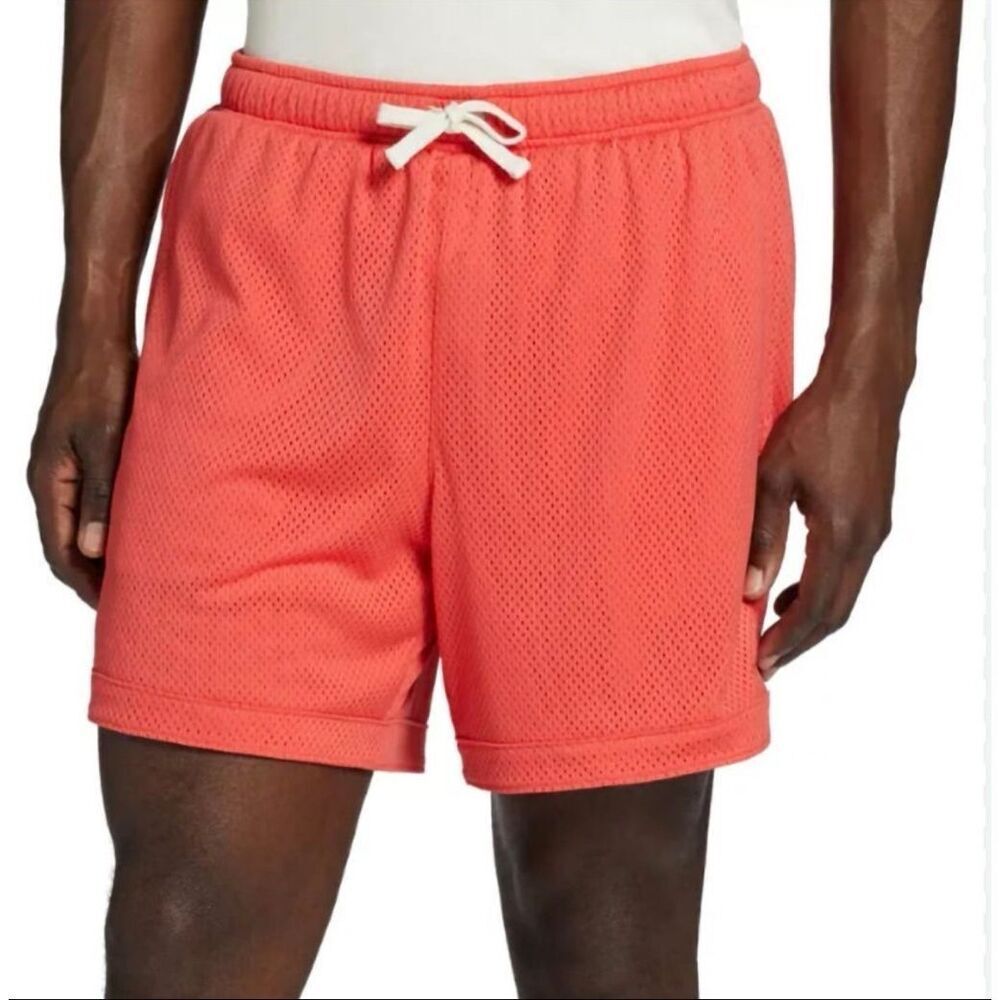 DSG Men's red sun color 6" Mesh Rec Shorts Size L NWT